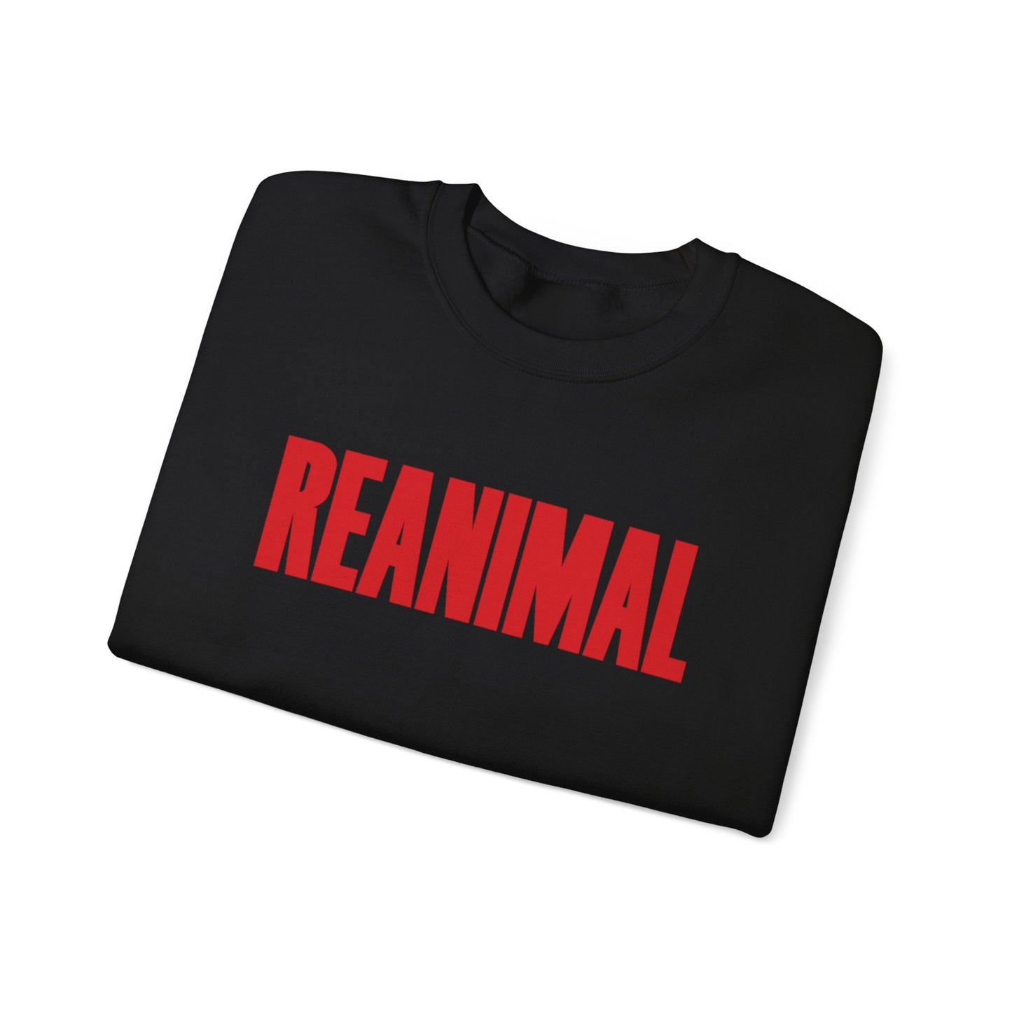 Reanimal Crewneck Black Logo Sweatshirt