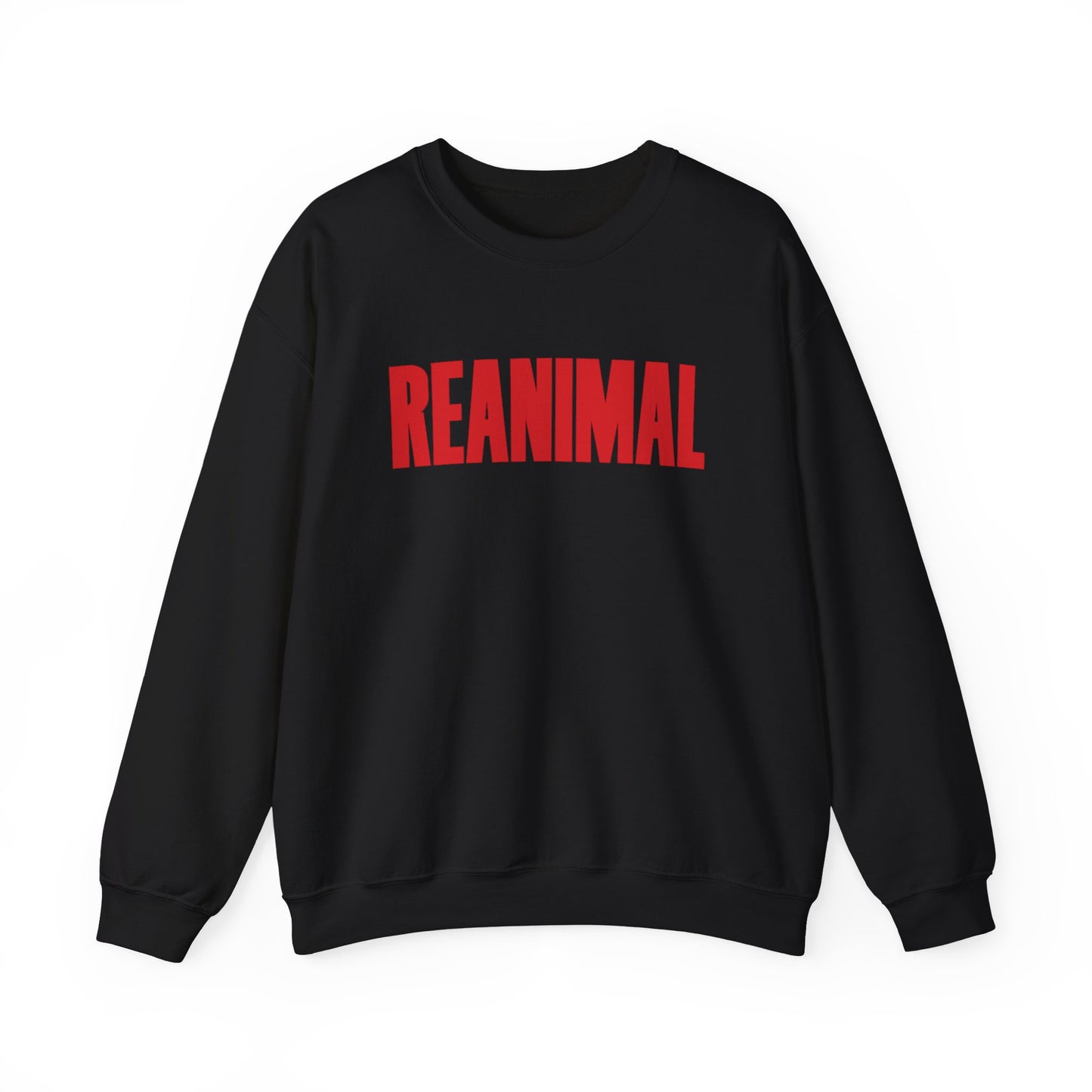 Reanimal Crewneck Black Logo Sweatshirt